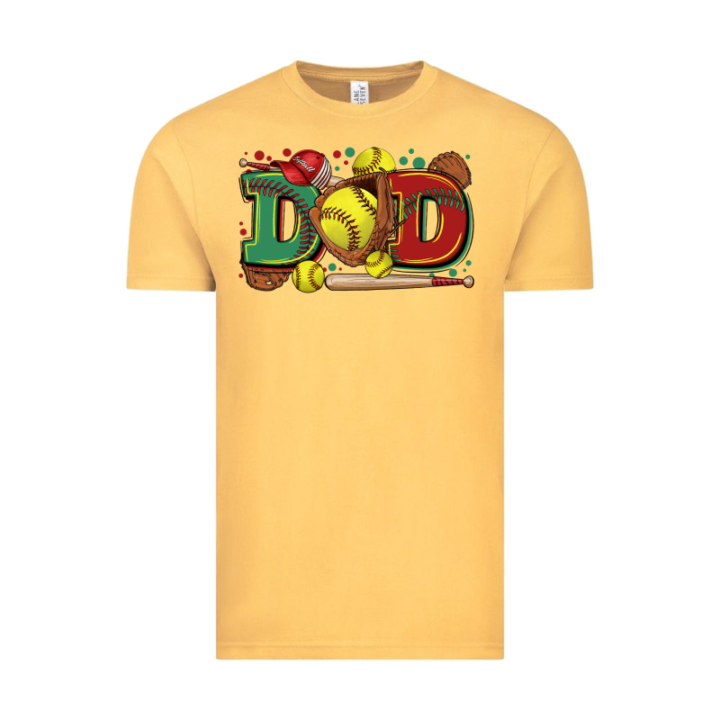 Dad Softball Vintage Tee by Zillion Design Studio | Teevron