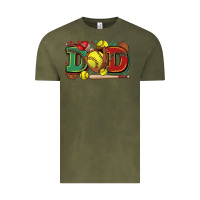 Vintage Olive dad softball Vintage Tee - Zillion Design Studio