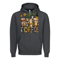 Smoke cows and coffee cups Zipper Hoodie - Jasminsmagicworld