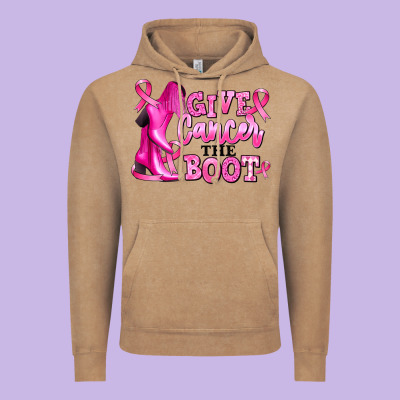 Vintage Hoodie give cancer the boot