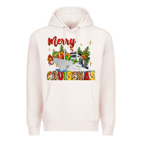 Pale Pink merry cruisemas Premium Hoodie - MaliasSmallBusiness
