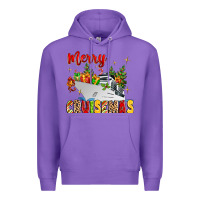 Purple merry cruisemas Premium Hoodie - MaliasSmallBusiness