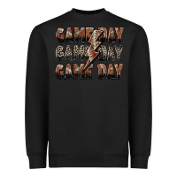 Black game day game day football lightning bolt Heavyweight Sweatshirt - Zillion Design Studio