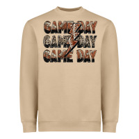 Game Day Game Day Football Lightning Bolt Heavyweight Sweatshirt | Teevron