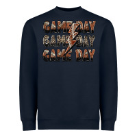 Navy game day game day football lightning bolt Heavyweight Sweatshirt - Zillion Design Studio