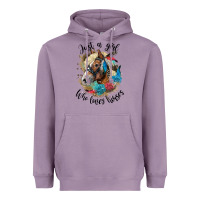 Lavender just a girl who loves horses haflinger Heavyweight Hoodie - LillyAllenDesigns