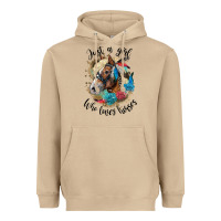 Just A Girl Who Loves Horses Haflinger Heavyweight Hoodie | Teevron