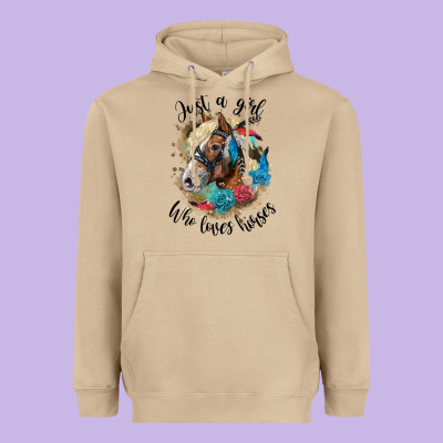 Just A Girl Who Loves Horses Haflinger Heavyweight Hoodie Designed By Lillyallendesigns