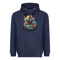 Navy just a girl who loves horses haflinger Heavyweight Hoodie - LillyAllenDesigns