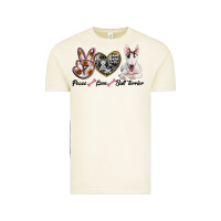 Vintage Arctic peace love bull terrier Vintage Tee - RanaPortraitStore