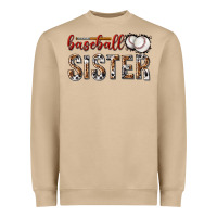 Mushroom baseball sister with leopard Heavyweight Sweatshirt - texasbilliewilder