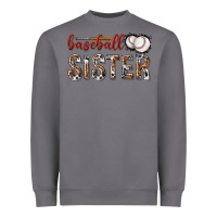 Storm baseball sister with leopard Heavyweight Sweatshirt - texasbilliewilder