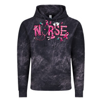 Cloud Black breast cancer nurse Vintage Hoodie - RanaPortraitStore