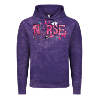 Cloud Purple breast cancer nurse Vintage Hoodie - RanaPortraitStore