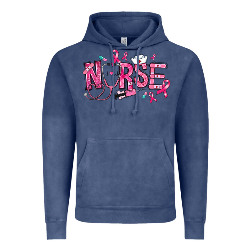 Breast Cancer Nurse Vintage Hoodie by RanaPortraitStore | Teevron