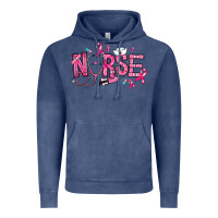 Vintage Denim breast cancer nurse Vintage Hoodie - RanaPortraitStore