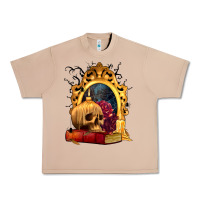 Burro Halloween Skull Candles and Roses Urban Heavy Tee - texasbilliewilder