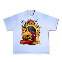 Grape Ice Halloween Skull Candles and Roses Urban Heavy Tee - texasbilliewilder