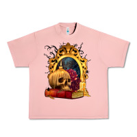 Salmon Halloween Skull Candles and Roses Urban Heavy Tee - texasbilliewilder