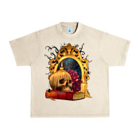 Sandshell Halloween Skull Candles and Roses Urban Heavy Tee - texasbilliewilder