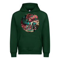 Forest Green let's go girls Urban Hoodie - Jasminsmagicworld