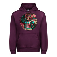 Mauve Wine let's go girls Urban Hoodie - Jasminsmagicworld