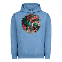Pigment Pebble Blue let's go girls Urban Hoodie - Jasminsmagicworld