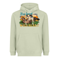 Matcha free spirit wild heart 3 horses Heavyweight Hoodie - LillyAllenDesigns