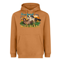 Meerkat free spirit wild heart 3 horses Heavyweight Hoodie - LillyAllenDesigns