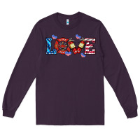 Plum firefighter love Long Sleeve Tee - HRA Design Shop