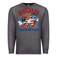 Charcoal Heather america land that i love Premium Sweatshirt - MaliasSmallBusiness