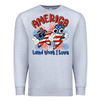 Heather Grey america land that i love Premium Sweatshirt - MaliasSmallBusiness