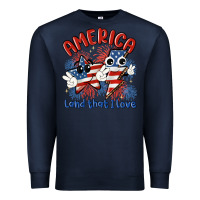 Navy america land that i love Premium Sweatshirt - MaliasSmallBusiness
