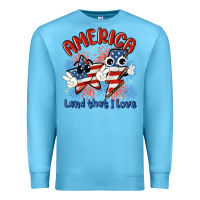 Ocean Blue america land that i love Premium Sweatshirt - MaliasSmallBusiness
