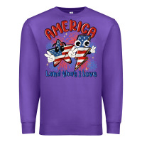 Purple america land that i love Premium Sweatshirt - MaliasSmallBusiness