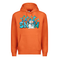 Carrot let it snow winter snowman Premium Hoodie - MaliasSmallBusiness