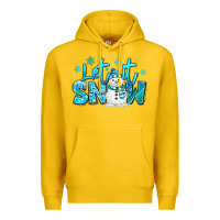 Lemon let it snow winter snowman Premium Hoodie - MaliasSmallBusiness