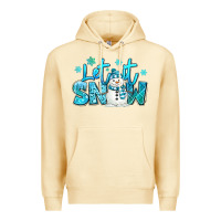 Pina Colada let it snow winter snowman Premium Hoodie - MaliasSmallBusiness