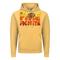 Vintage Mustard firefighter Vintage Hoodie - texasbilliewilder