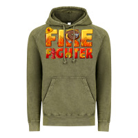 Vintage Olive firefighter Vintage Hoodie - texasbilliewilder