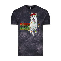 Merry And Bright White Shepherd Vintage Tee | Teevron