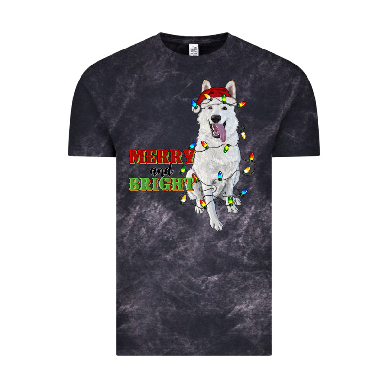 Merry And Bright White Shepherd Vintage Tee by RanaPortraitStore | Teevron