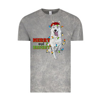 Cloud Rock merry and bright white shepherd Vintage Tee - RanaPortraitStore