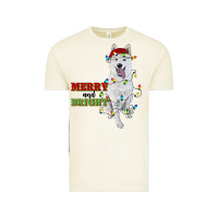 Vintage Arctic merry and bright white shepherd Vintage Tee - RanaPortraitStore