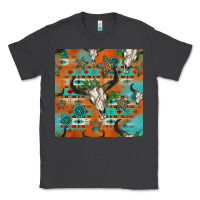 Smoke western bull skull seamless pattern Classic Tee - HRA Design Shop