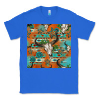 True Royal western bull skull seamless pattern Classic Tee - HRA Design Shop