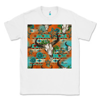 White western bull skull seamless pattern Classic Tee - HRA Design Shop