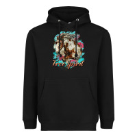 Black free spirit mustang horse Heavyweight Hoodie - LillyAllenDesigns