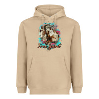 Mushroom free spirit mustang horse Heavyweight Hoodie - LillyAllenDesigns