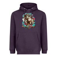 Plum free spirit mustang horse Heavyweight Hoodie - LillyAllenDesigns
